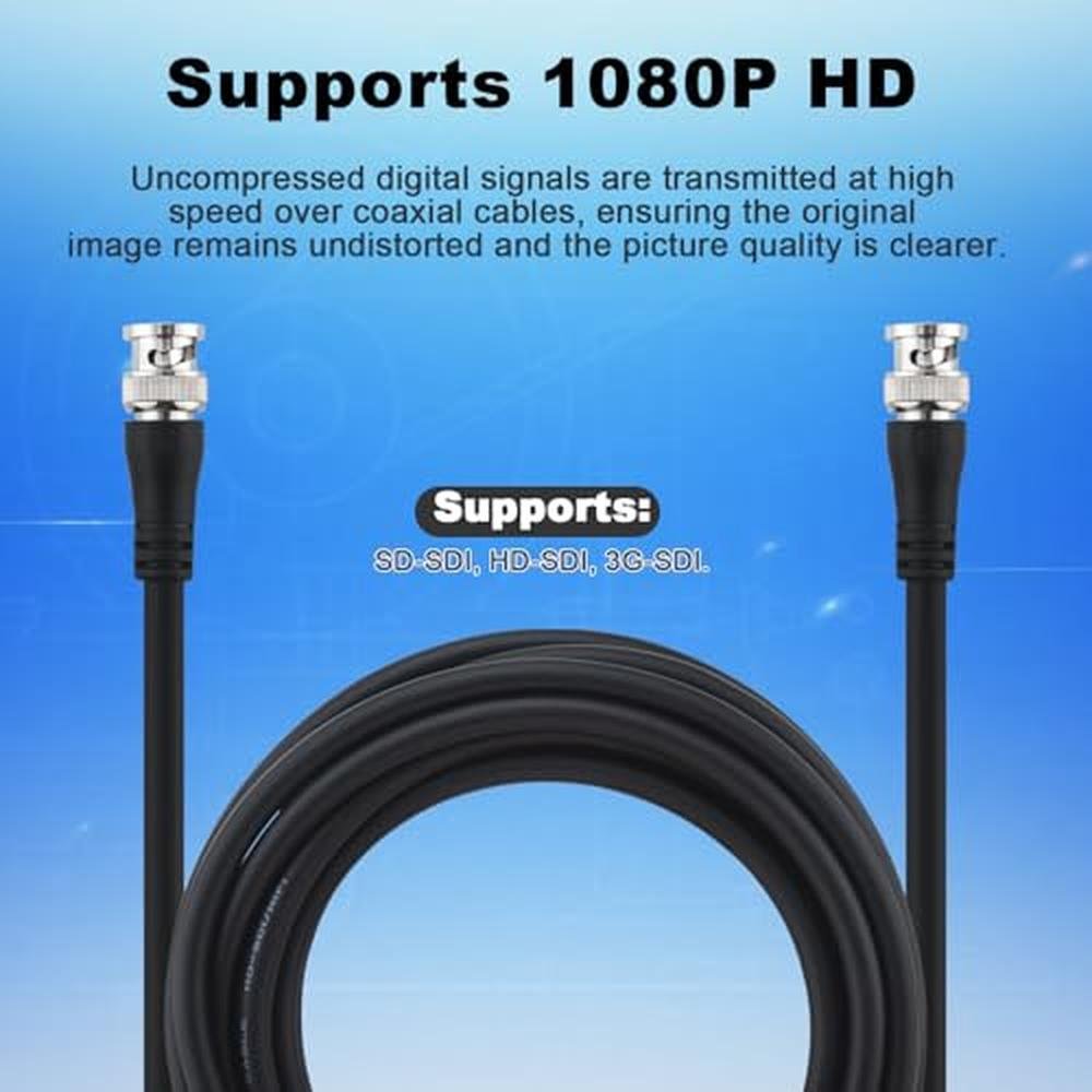 SDI Cable: Kaunosta HD SDI Cable 16.5ft 75 Ohm BNC Male to – Packaging