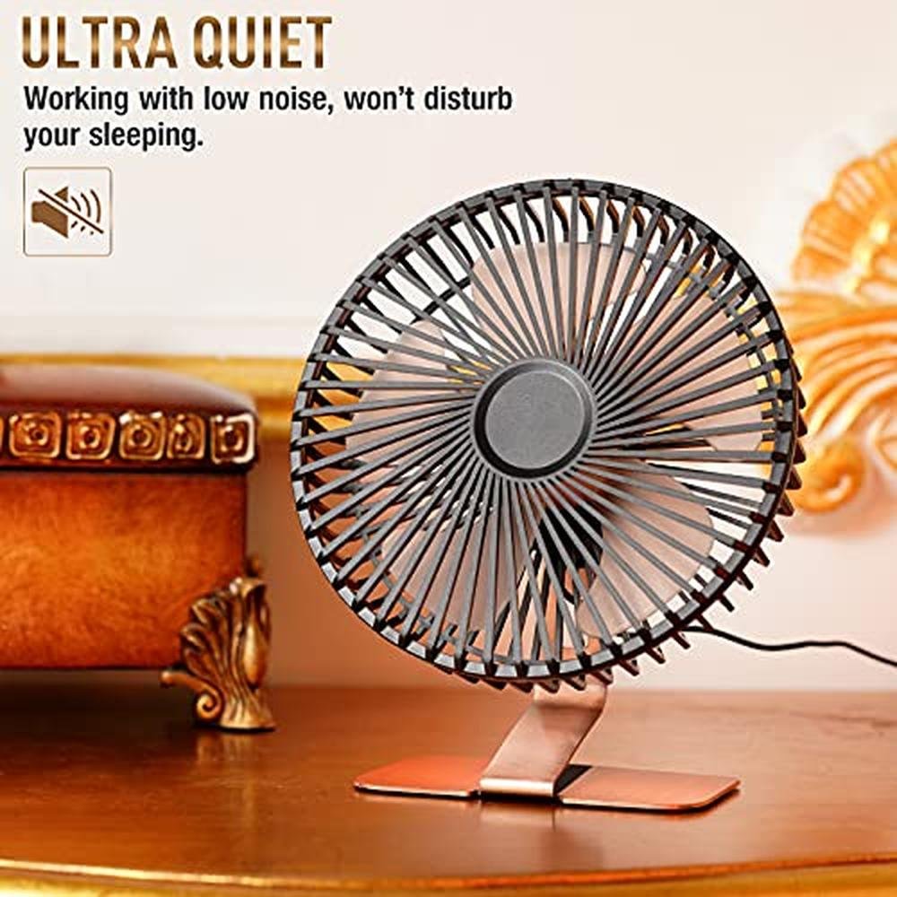 Slenpet Fan: 6-Inch USB Desk Fan 4 Speeds Ultra Quiet 90 – In Use