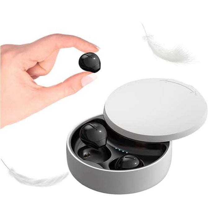 Earbuds Bluetooth: Invisible Earbuds Sleep Smallest – Front View