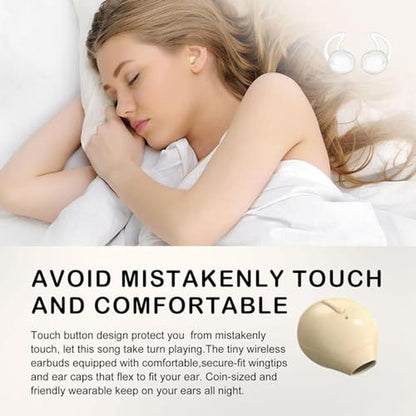 Earbuds Bluetooth: Invisible Earbuds Sleep Smallest – In Use