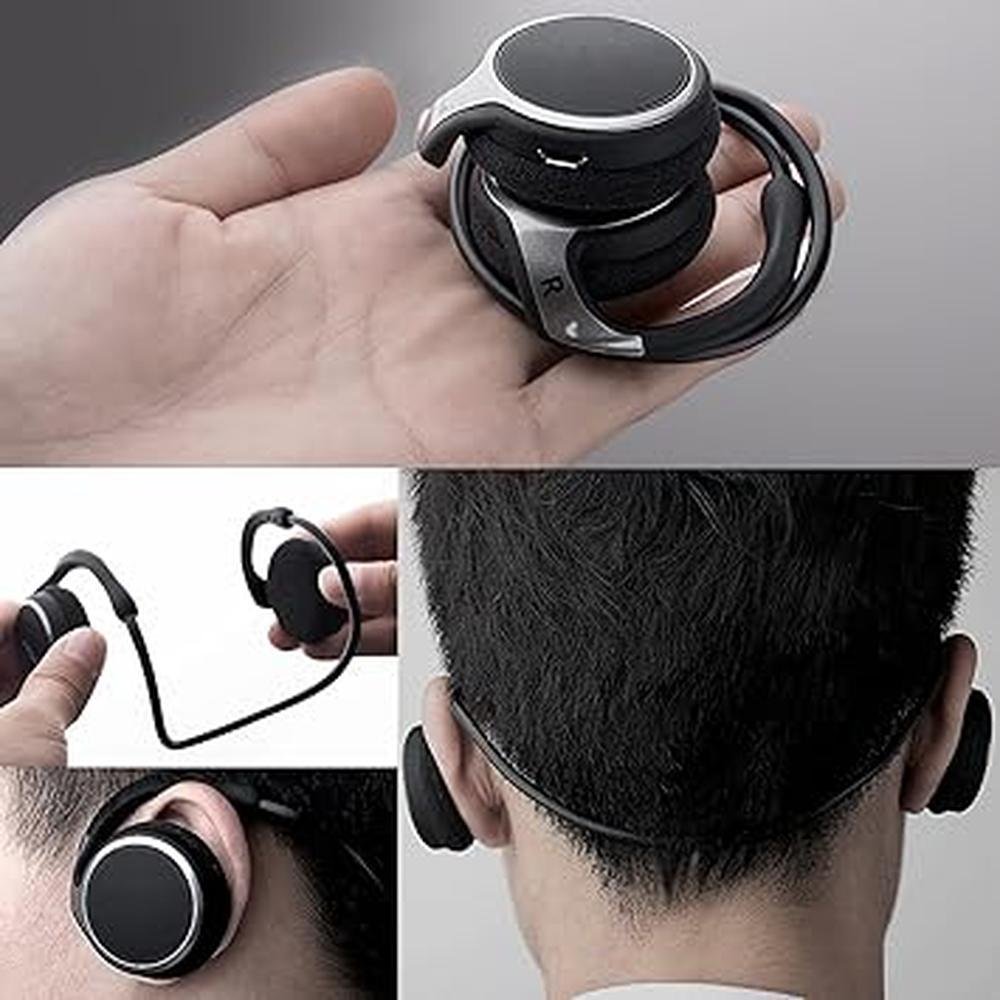 Small Bluetooth Headphones: USA Warehouse BMB09BHXKNBB Wrap – Close-up Detail