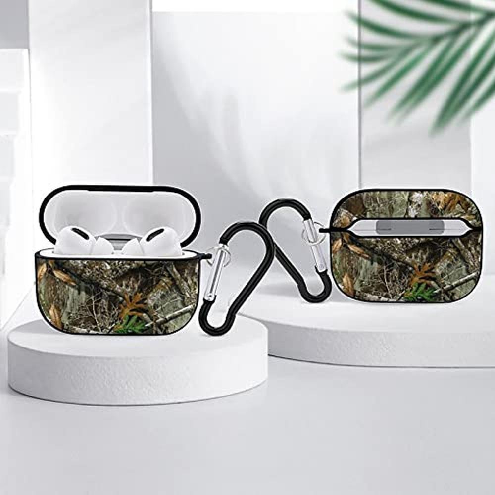 AirPods Pro Case Cover: YouTary Autumn Hunting Tree Camo – In Use