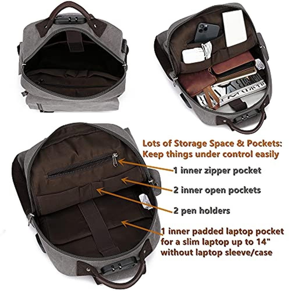 Crossbody Bag: Leaper Retro Crossbody Bag Large Canvas – In Use