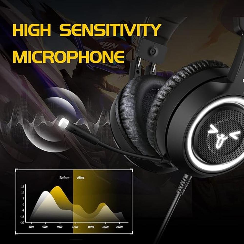 SOMIC G951black Gaming Headset for PC – In Use
