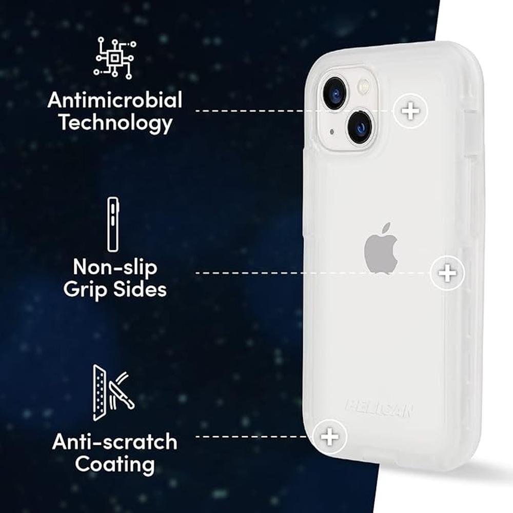 Pelican Voyager Series: iPhone 13 Case [Wireless Charging – Side View