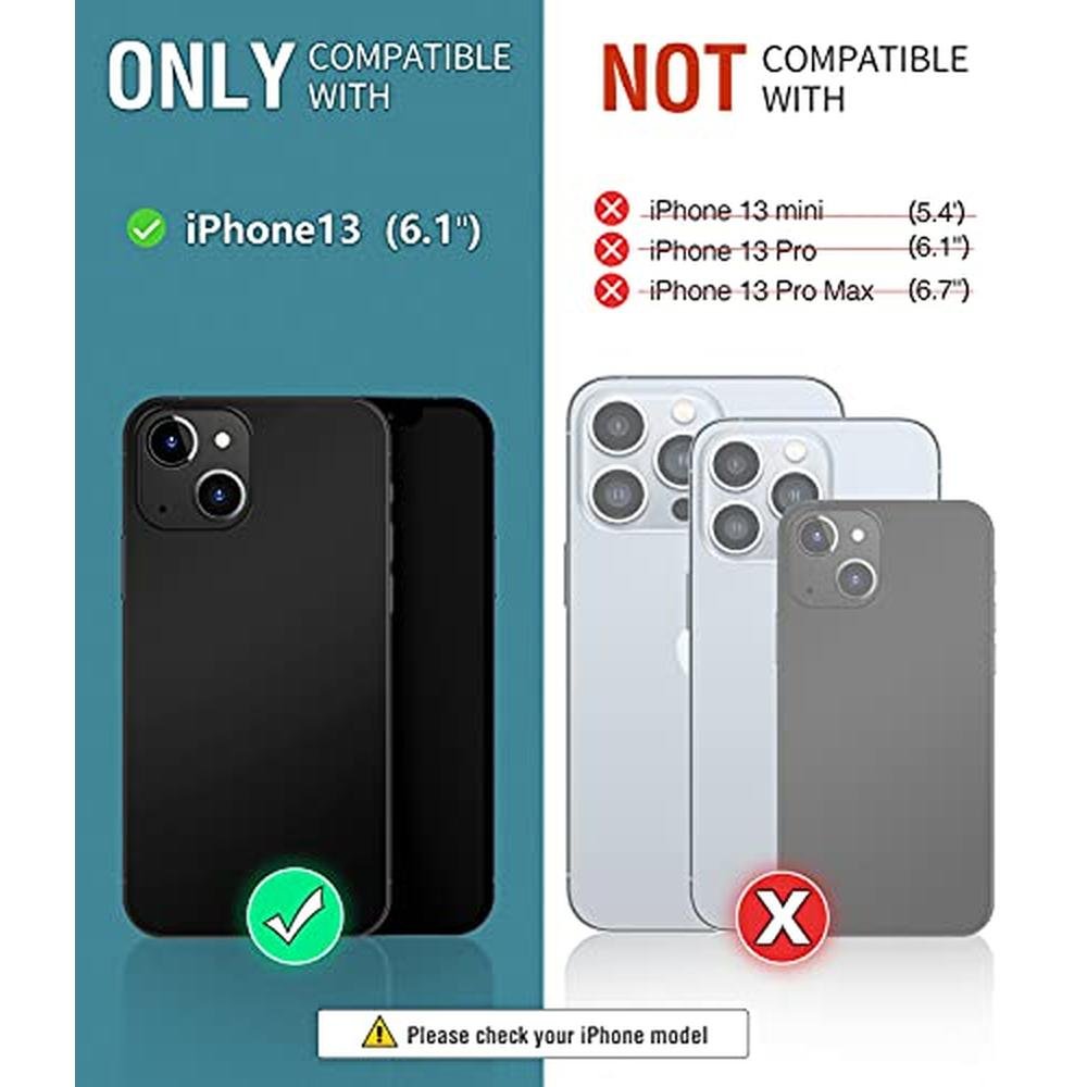 OCASE Compatible with iPhone 13 Wallet Case – Side View