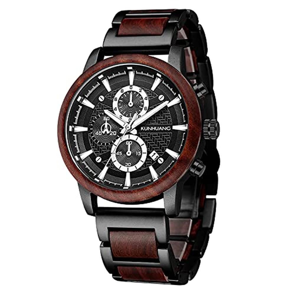 Watch Men: IK COLOURING Multifunctional Quartz Chronograph – Front View