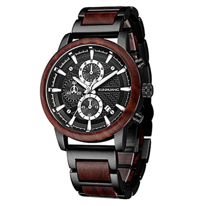 Watch Men: IK COLOURING Multifunctional Quartz Chronograph – Front View