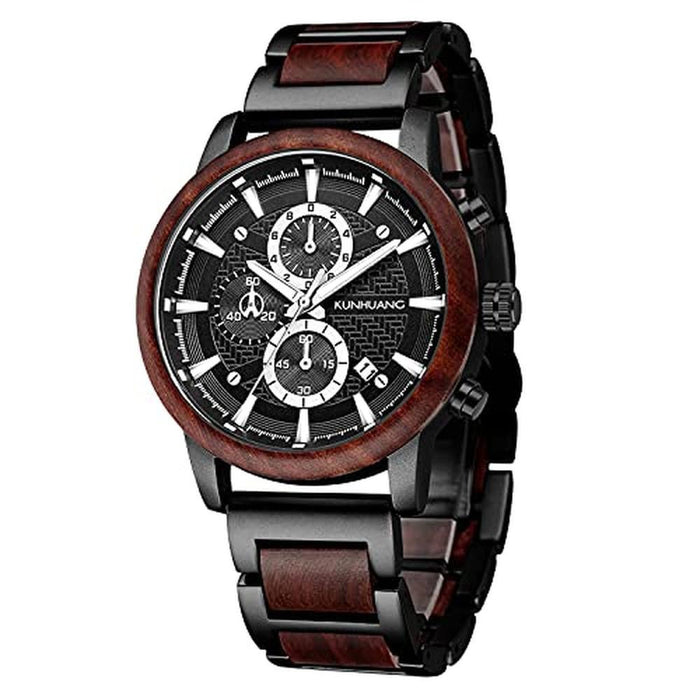Watch Men: IK COLOURING Multifunctional Quartz Chronograph – Front View