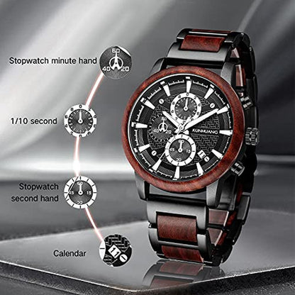 Watch Men: IK COLOURING Multifunctional Quartz Chronograph – Close-up Detail