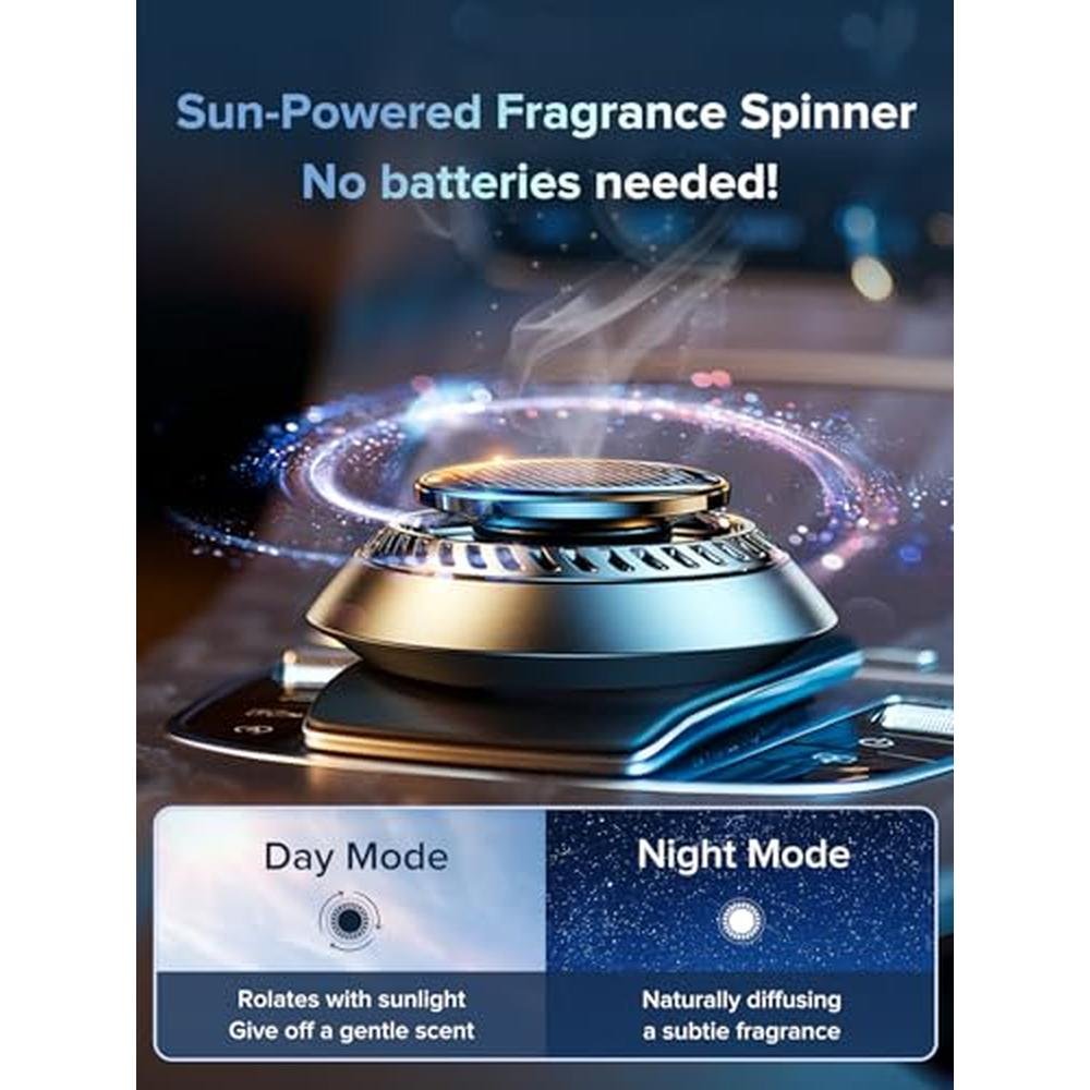 Solar-Powered Car Air Freshener – Close-up Detail