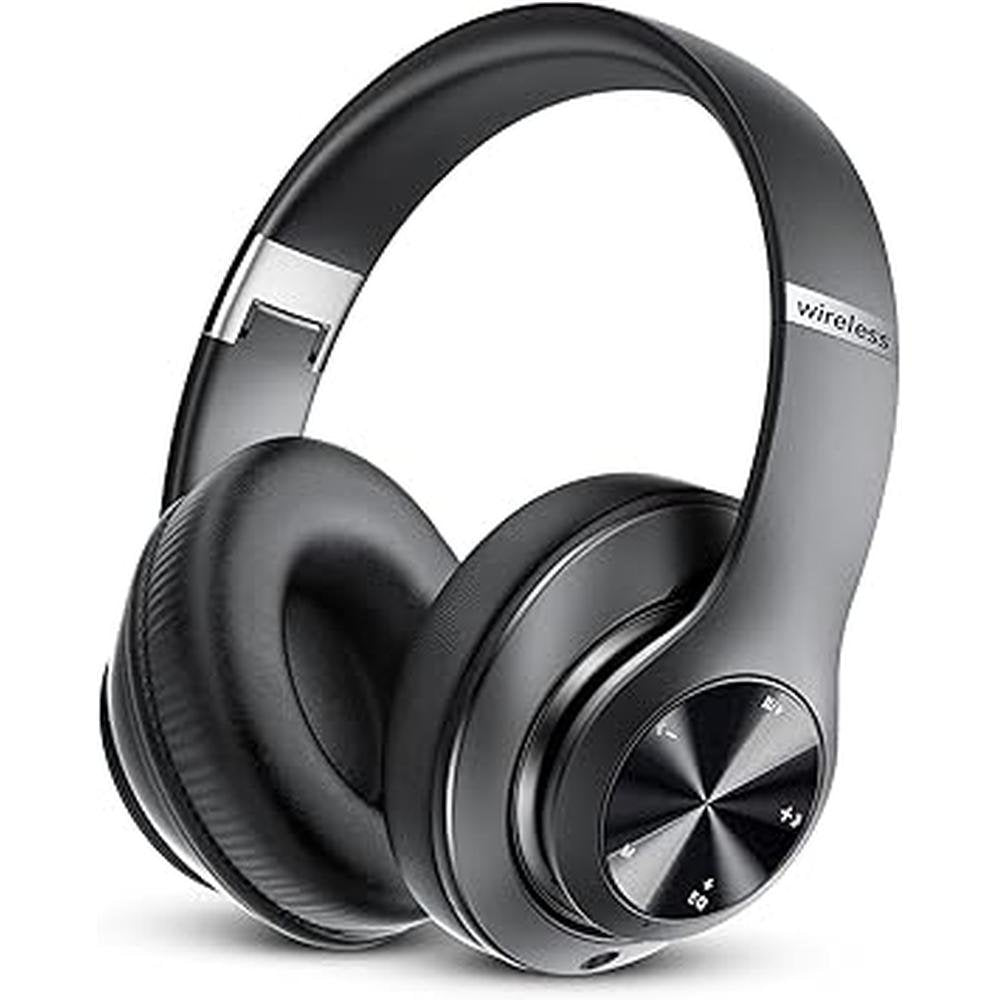 Headphones Bluetooth: Tuitager Over-Ear Foldable Headphones – Front View
