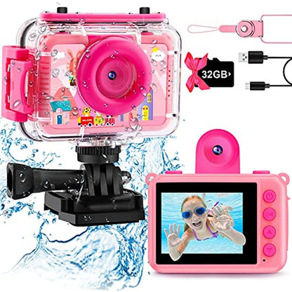 Kids Waterproof Action Camera – Front View