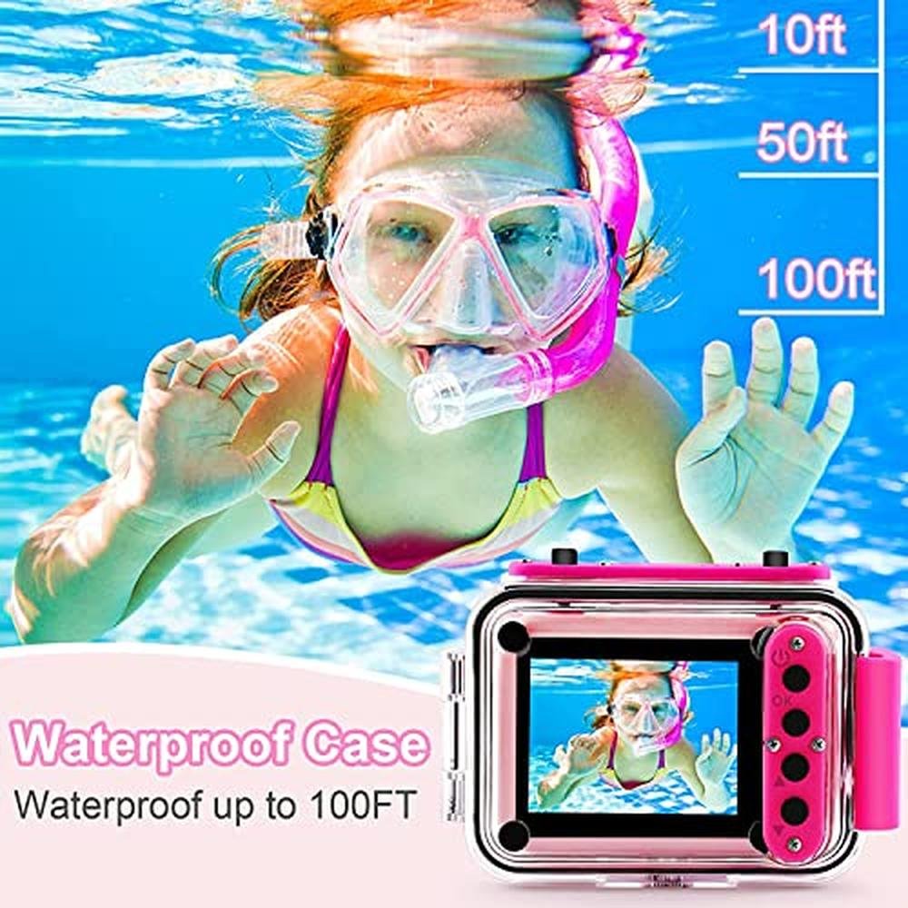 Kids Waterproof Action Camera – Side View