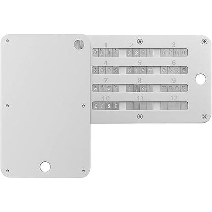 Wallet Crypto: Steel Bitcoin Wallet Cold Storage – Front View