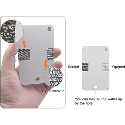 Wallet Crypto: Steel Bitcoin Wallet Cold Storage – In Use