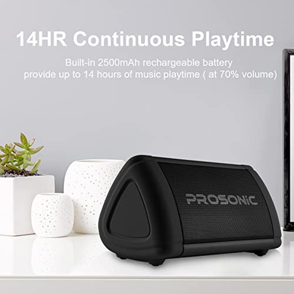 Bluetooth Speaker: Prosonic BT3 Portable Wireless 10W – Close-up Detail