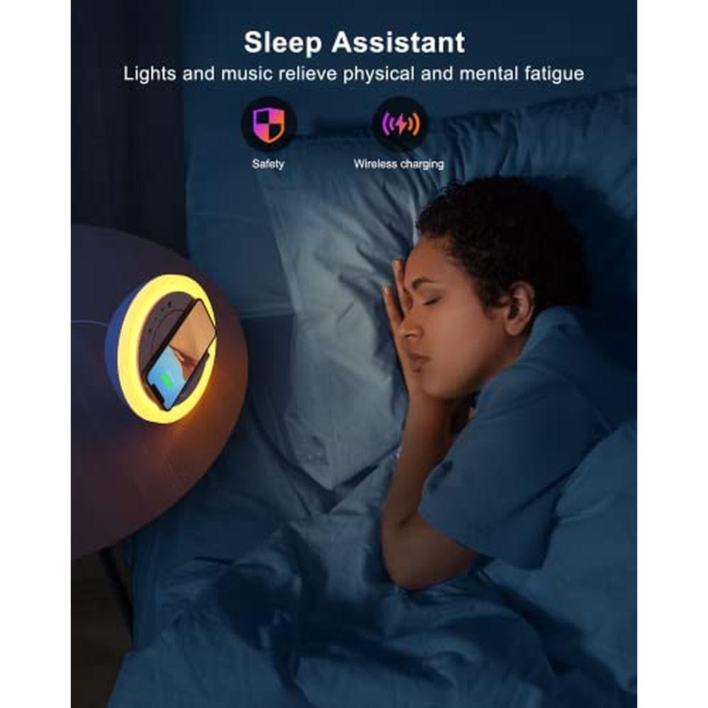Speaker Charging: Bluetooth Speaker with Lights Wireless – Close-up Detail