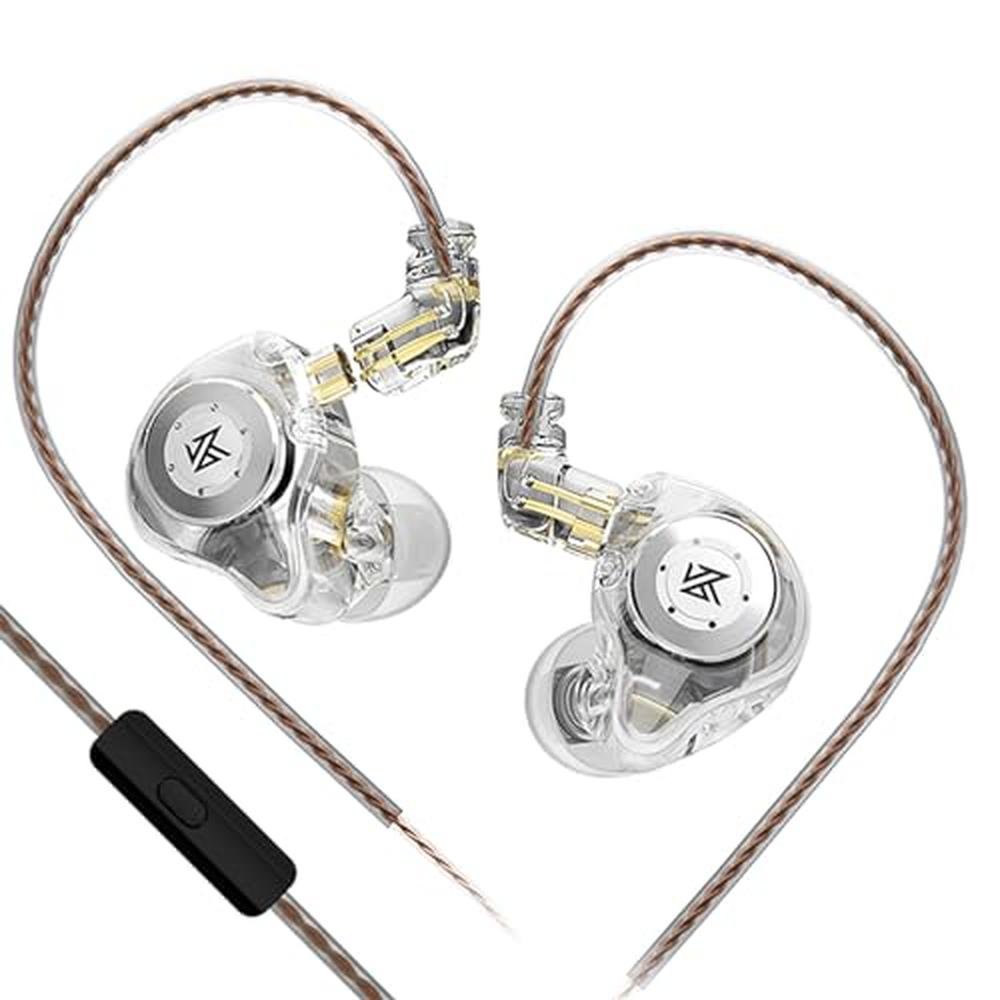 KZ EDX PRO Gaming Earbuds: IEM Earphones Headphone with 1DD – Front View