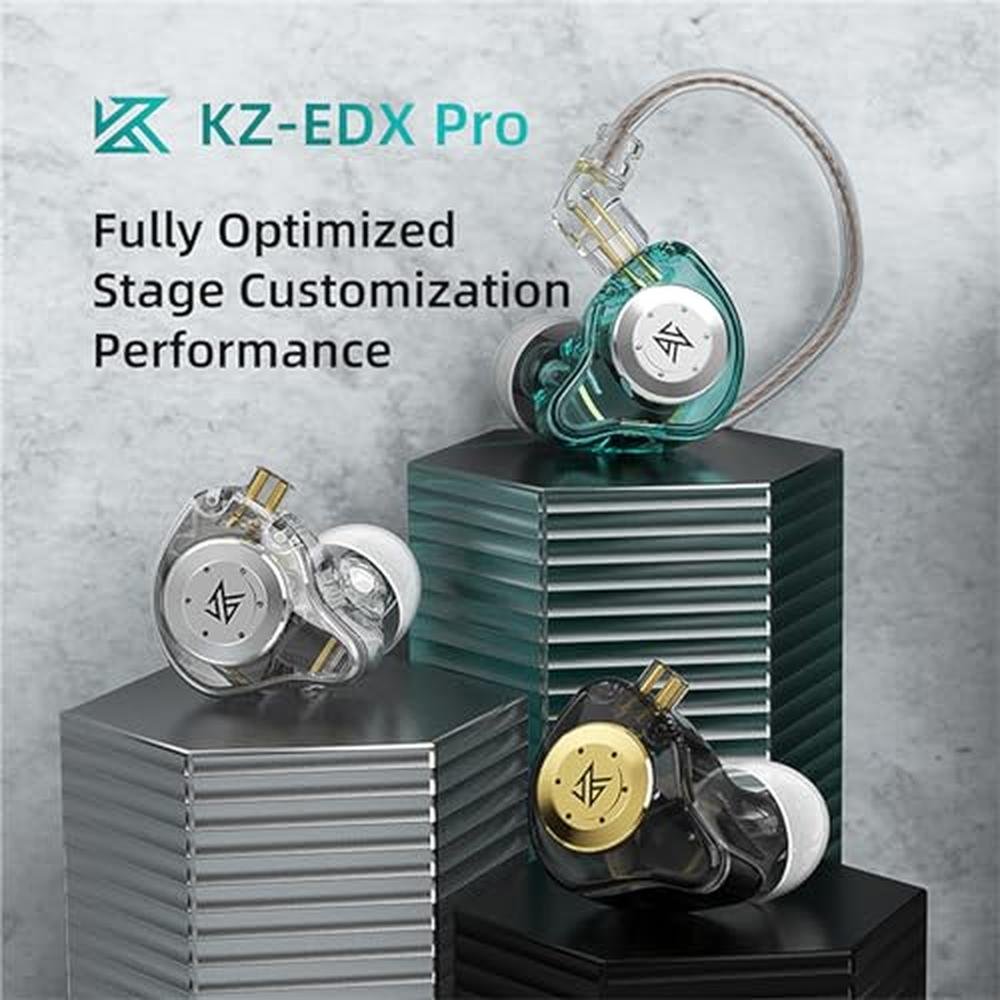 KZ EDX PRO Gaming Earbuds: IEM Earphones Headphone with 1DD – Side View