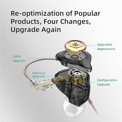 KZ EDX PRO Gaming Earbuds: IEM Earphones Headphone with 1DD – Close-up Detail