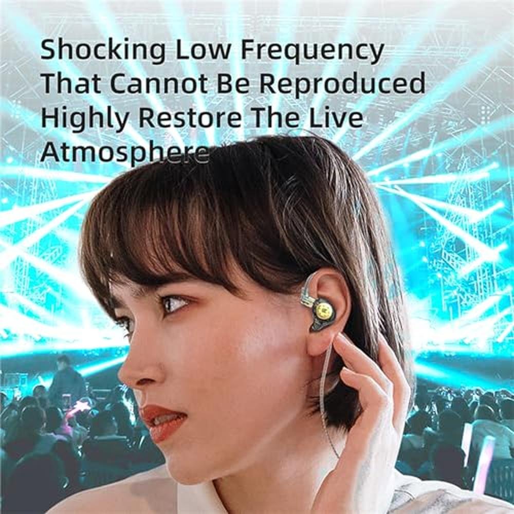 KZ EDX PRO Gaming Earbuds: IEM Earphones Headphone with 1DD – In Use
