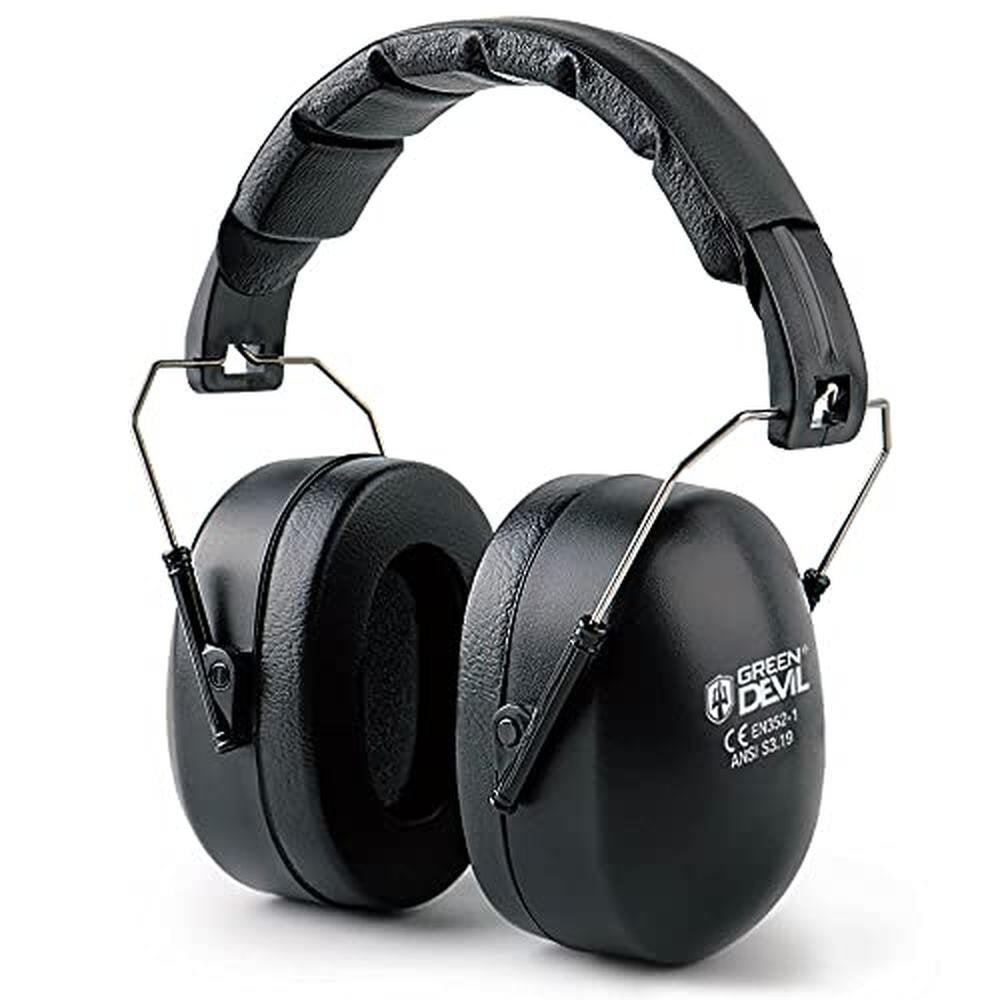 Noise Protection: Premium Noise Cancelling Ear Muffs NRR – Front View
