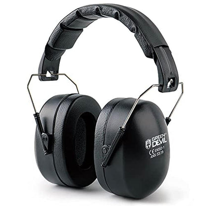 Noise Protection: Premium Noise Cancelling Ear Muffs NRR – Front View
