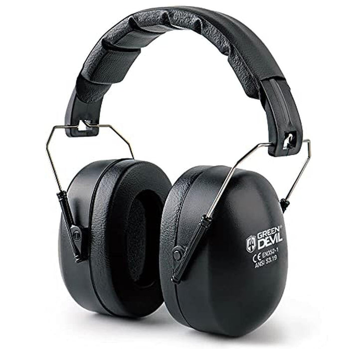 Noise Protection: Premium Noise Cancelling Ear Muffs NRR – Front View