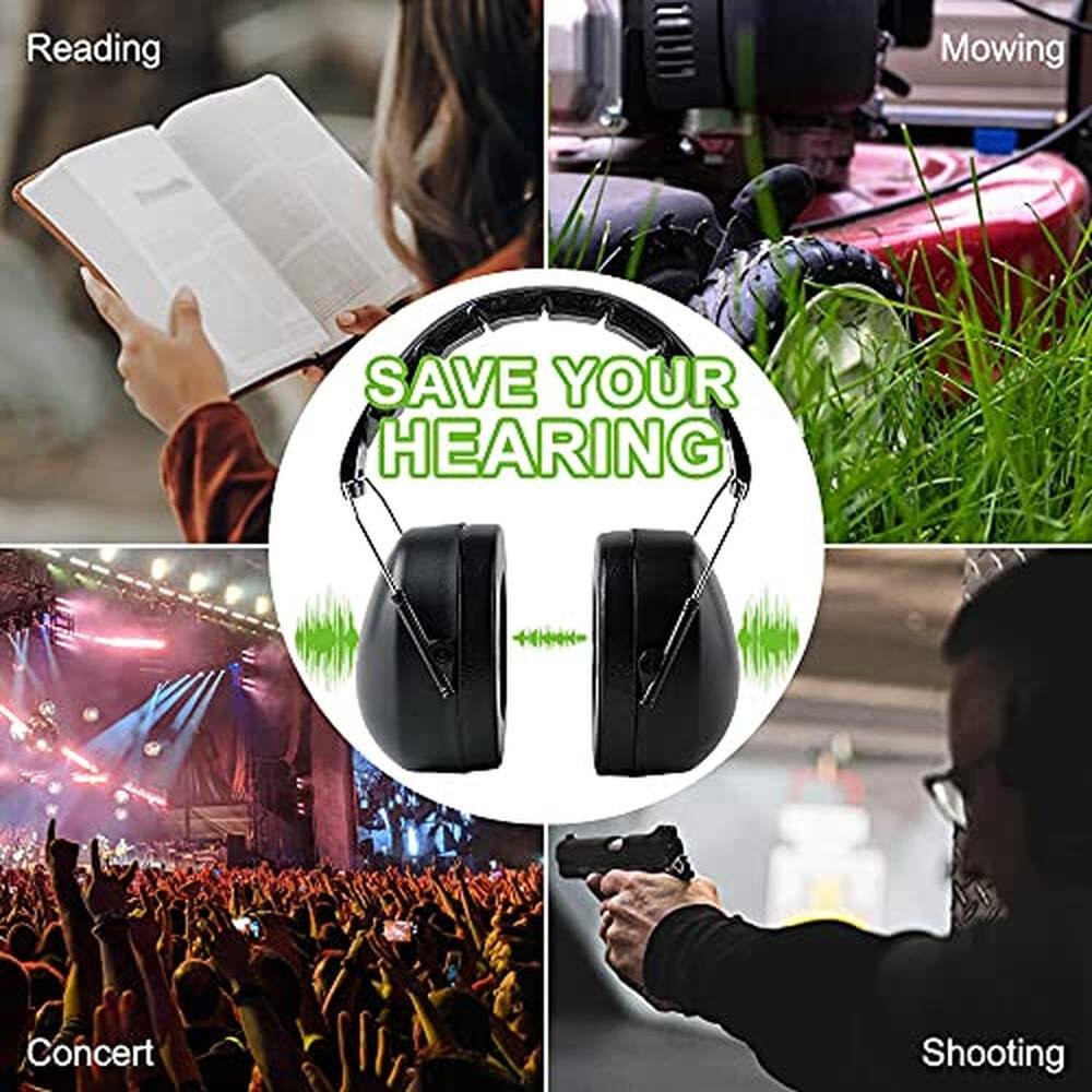 Noise Protection: Premium Noise Cancelling Ear Muffs NRR – Packaging