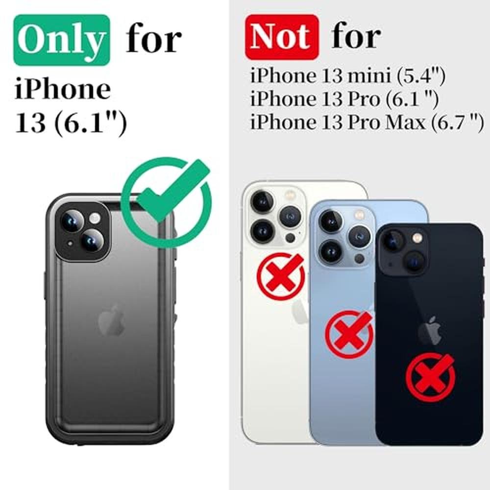 Premium Waterproof Case: Cozycase TOP Military Protective – Side View