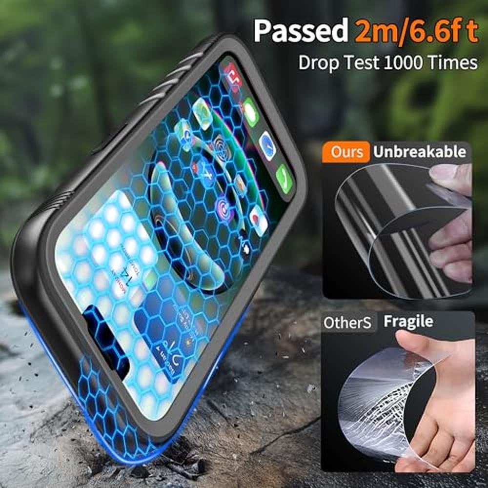 Premium Waterproof Case: Cozycase TOP Military Protective – In Use