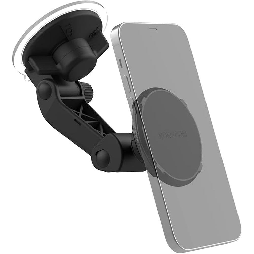 ROKFORM: Adjustable Magnetic Windshield Phone Holder – Front View