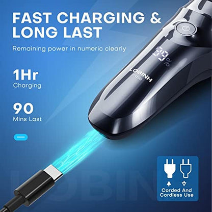 Electric Shavers for Men: LOBINH Electric Shaver 100% – Packaging