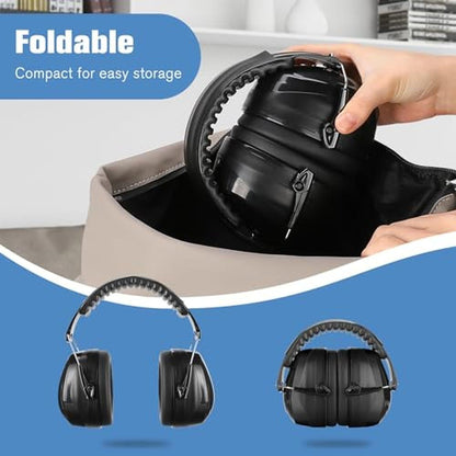 Ear Procase: ProCase Ear Hearing Protection Ear Muffs NRR – In Use