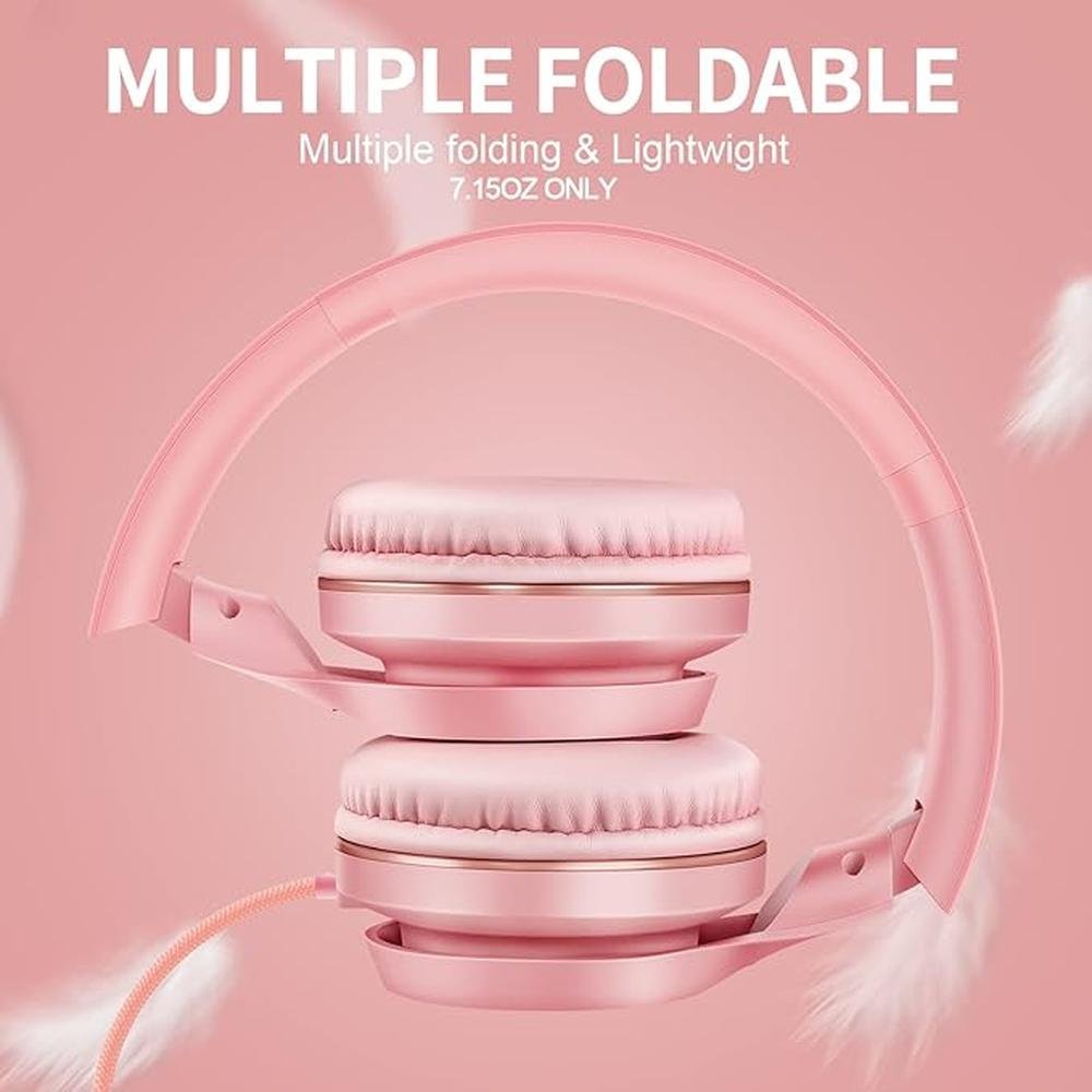 LORELEI S9 Wired Headphones with Microphone for School – In Use
