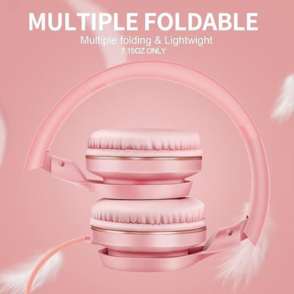 LORELEI S9 Wired Headphones with Microphone for School – In Use