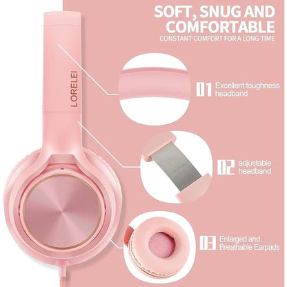 LORELEI S9 Wired Headphones with Microphone for School – Packaging