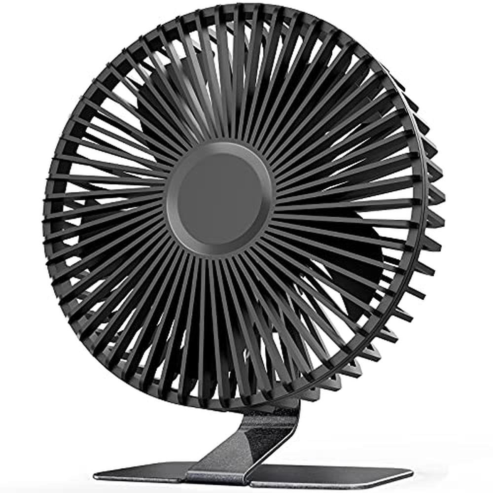Slenpet Fan: 6-Inch USB Desk Fan 4 Speeds Ultra Quiet 90 – Front View