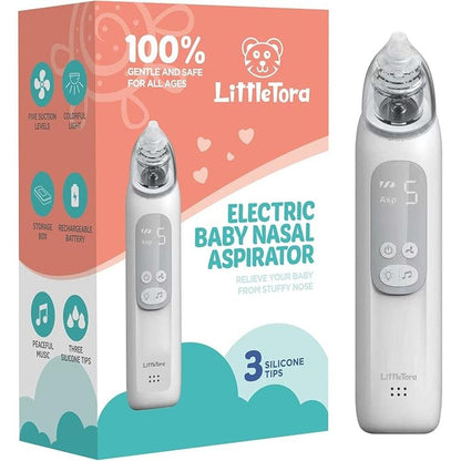 Baby Nasal Aspirator: LittleTora Rechargeable Electric Nose – Front View