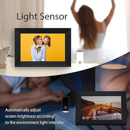 Digital Frame: Anna Bella 10.1 Inch WiFi Digital Picture – In Use