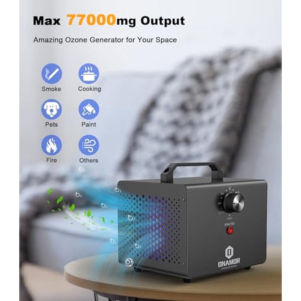 Onamor Ozone Generator 77000mg – Close-up Detail