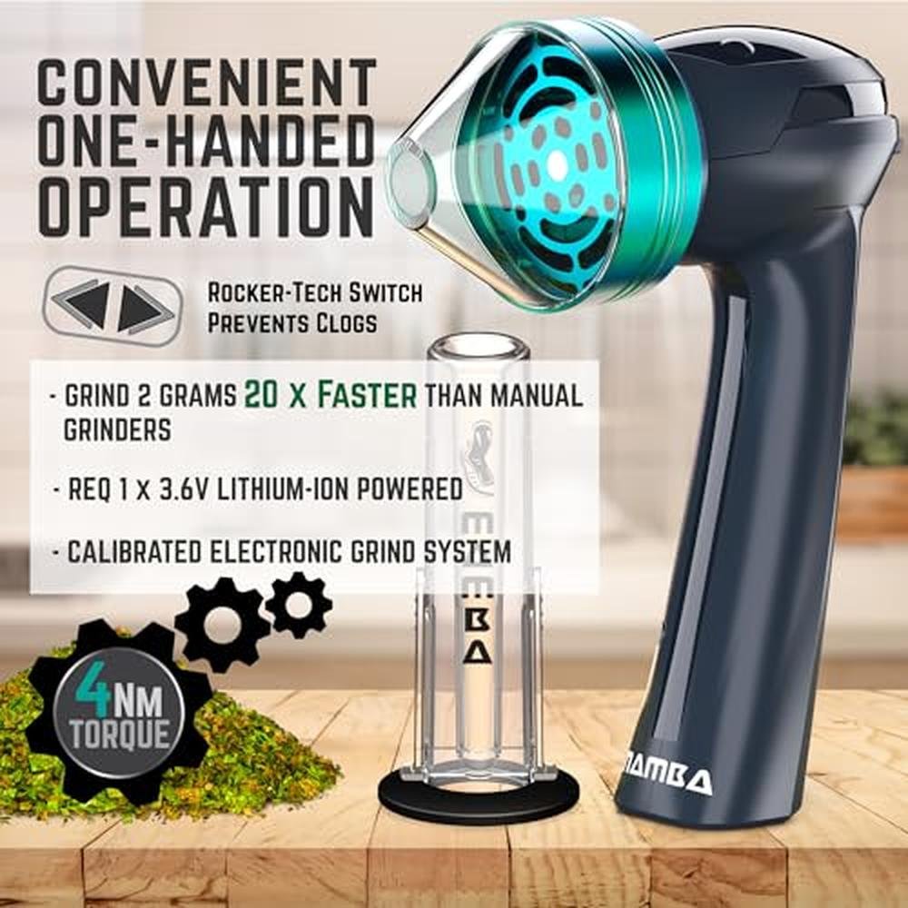 Mamba Loader XL 2g Gray: Electric Herb Grinder – Packaging