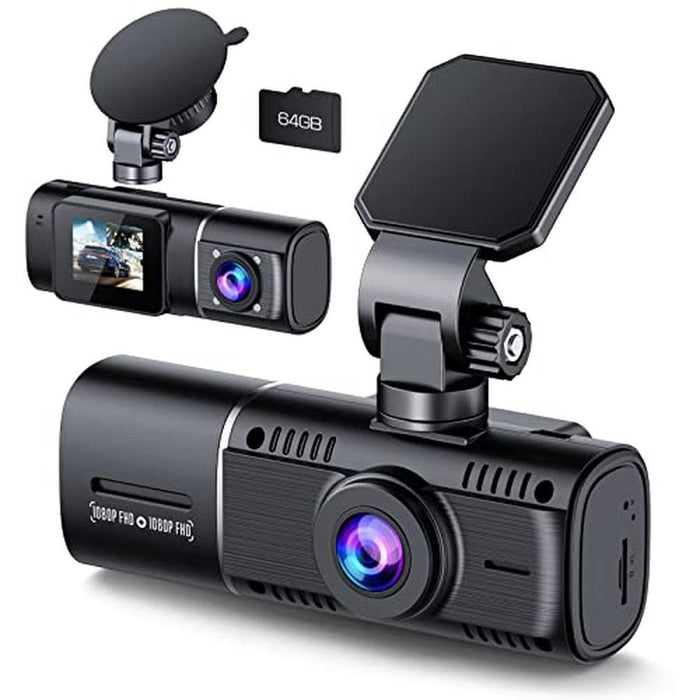 Dash Camera: Dual Dash Cam Front and Inside 1080p – Front View