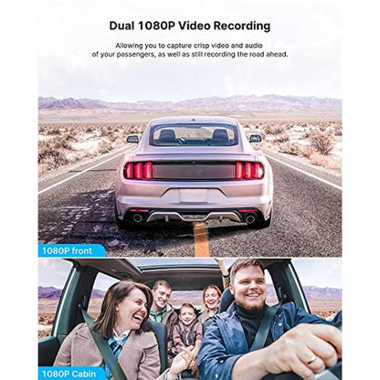 Dash Camera: Dual Dash Cam Front and Inside 1080p – Side View