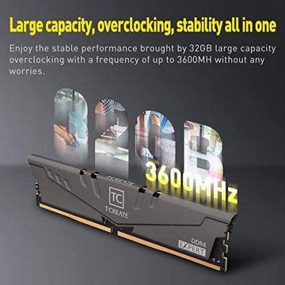 TEAMGROUP T-Create Expert Overclocking 10L DDR4 32GB 3200MHz – Close-up Detail