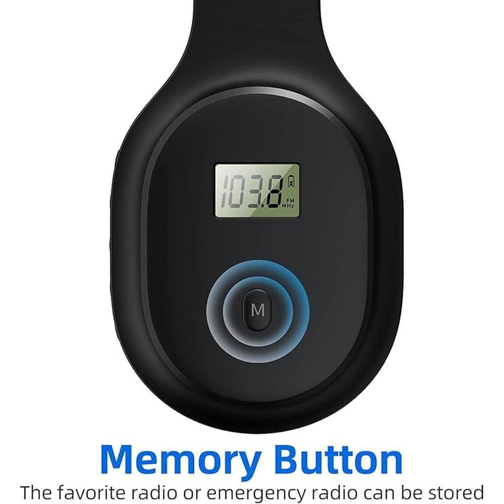 Wireless Headphones with FM Radio and Bluetooth 5.0 – In Use