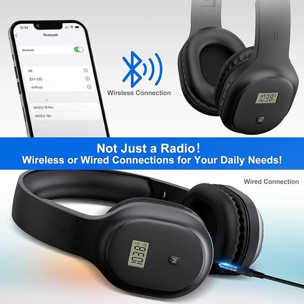 Wireless Headphones with FM Radio and Bluetooth 5.0 – Packaging