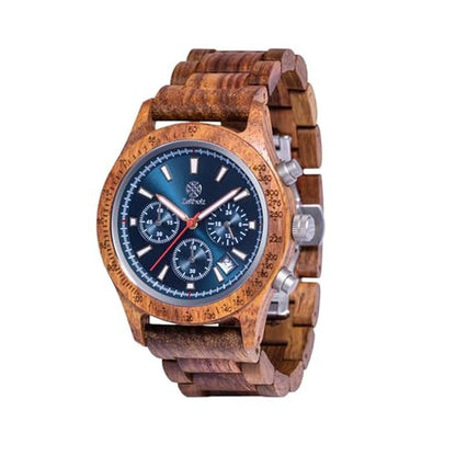Wood Watch: Zeitholz New Bergen 42mm Chronograph Watch – Front View