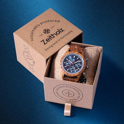 Wood Watch: Zeitholz New Bergen 42mm Chronograph Watch – In Use